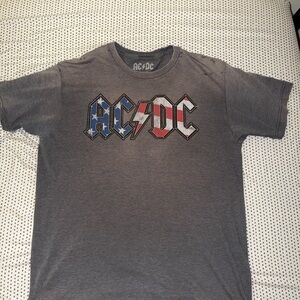 AC/DC Charcoal Logo Tee